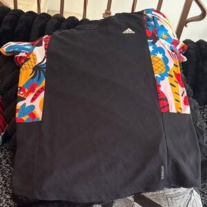 Adidas Colorful  Running Tee and Tights